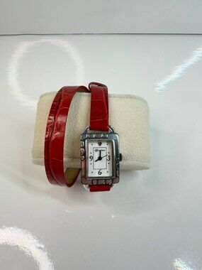 Brighton Women’s Watch – Elegant Red Leather Strap